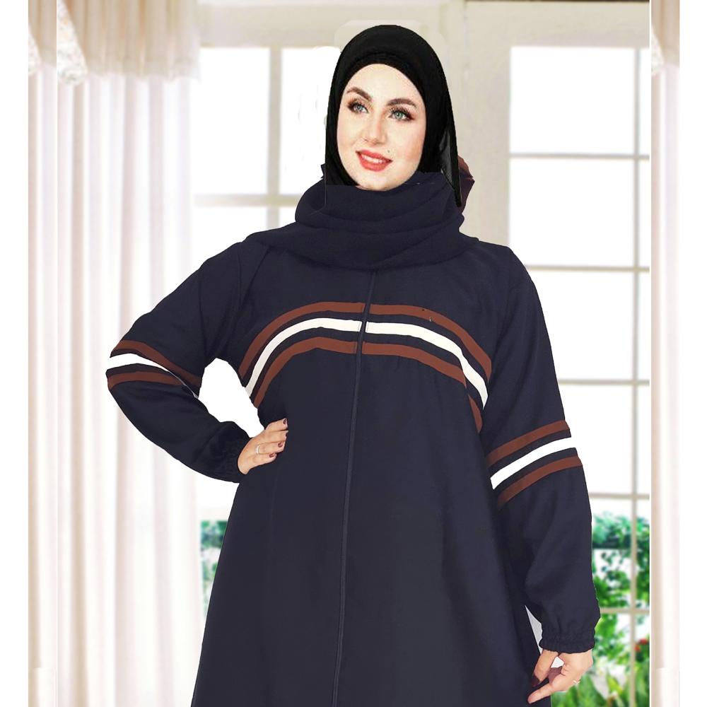 Abaya Colour Pattern For Women Elegant Modest Wear Burqa Islamic Naqab Fashion - Color: Black