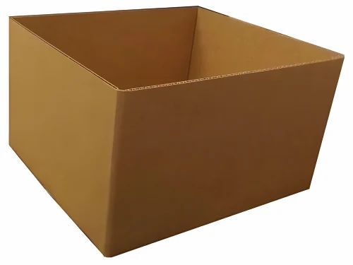 Square Corrugated Box - Color: Brown