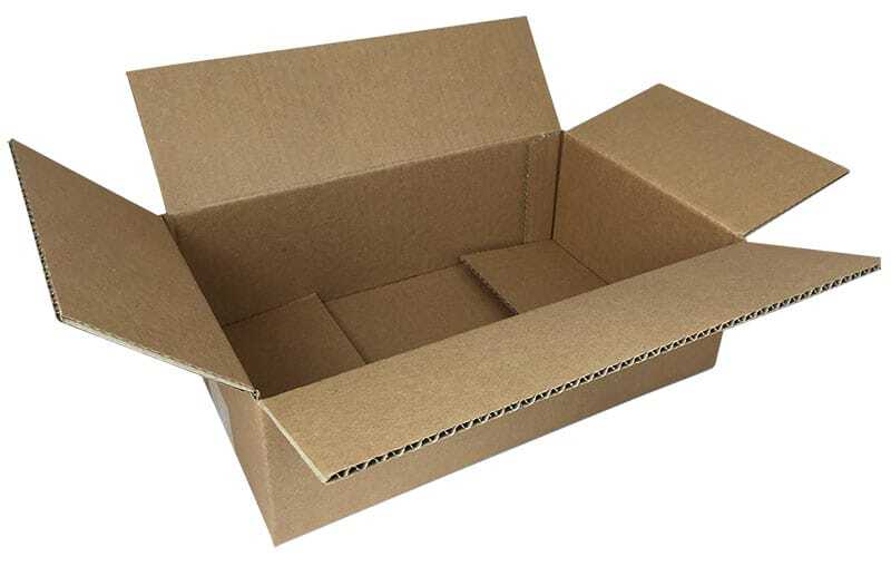 Brown Corrugated Box - Finish: Matte