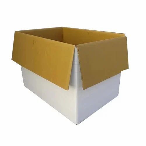 White Corrugated Box - Color: Brown