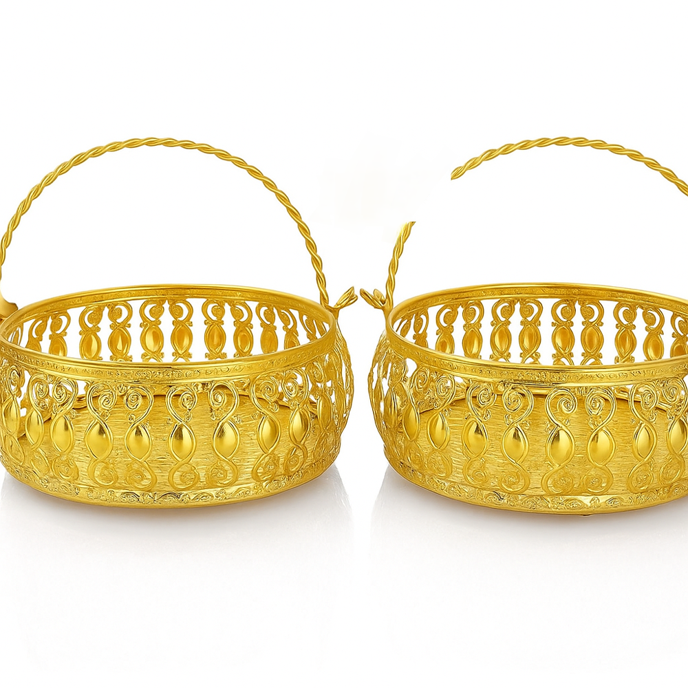 Golden German Silver Basket