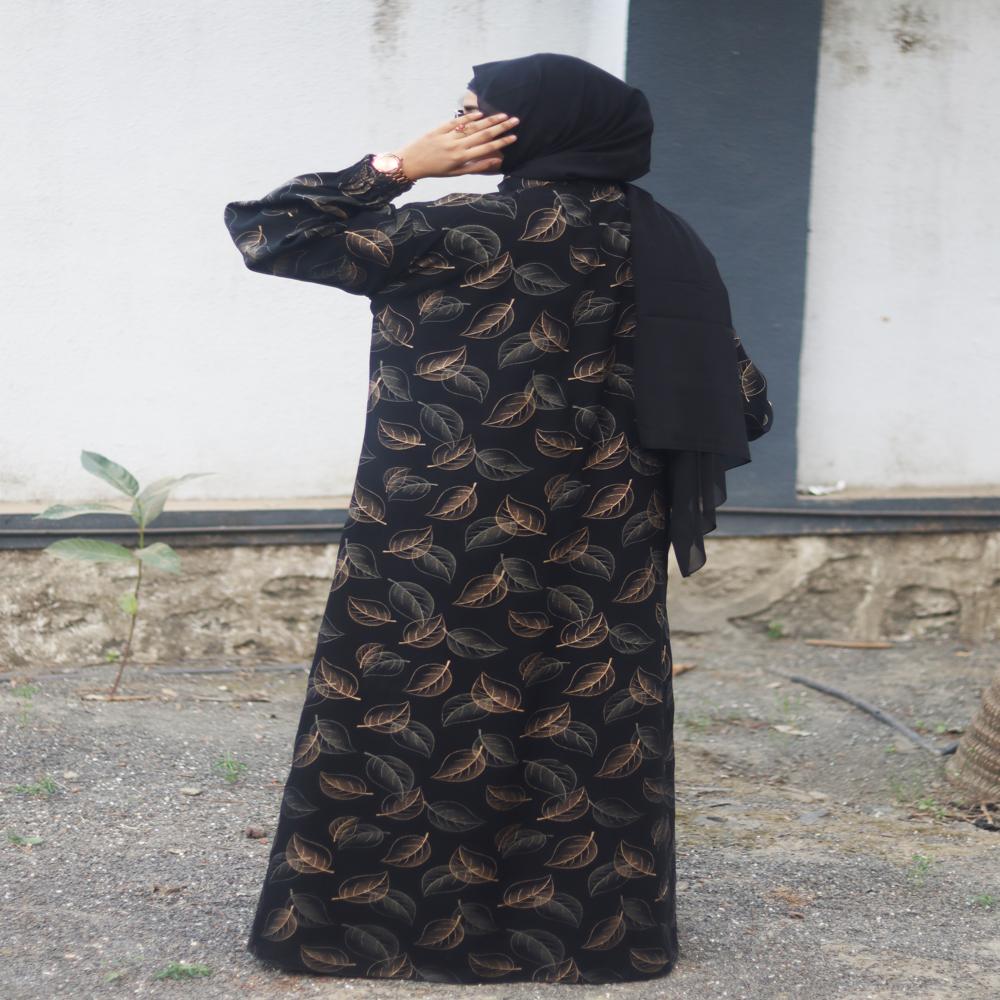 Printed Abaya For Women Elegant Modest Wear Burqa Islamic Stylish Dubai Abaya