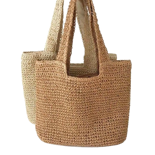 Raffia Bags - Color: Brown