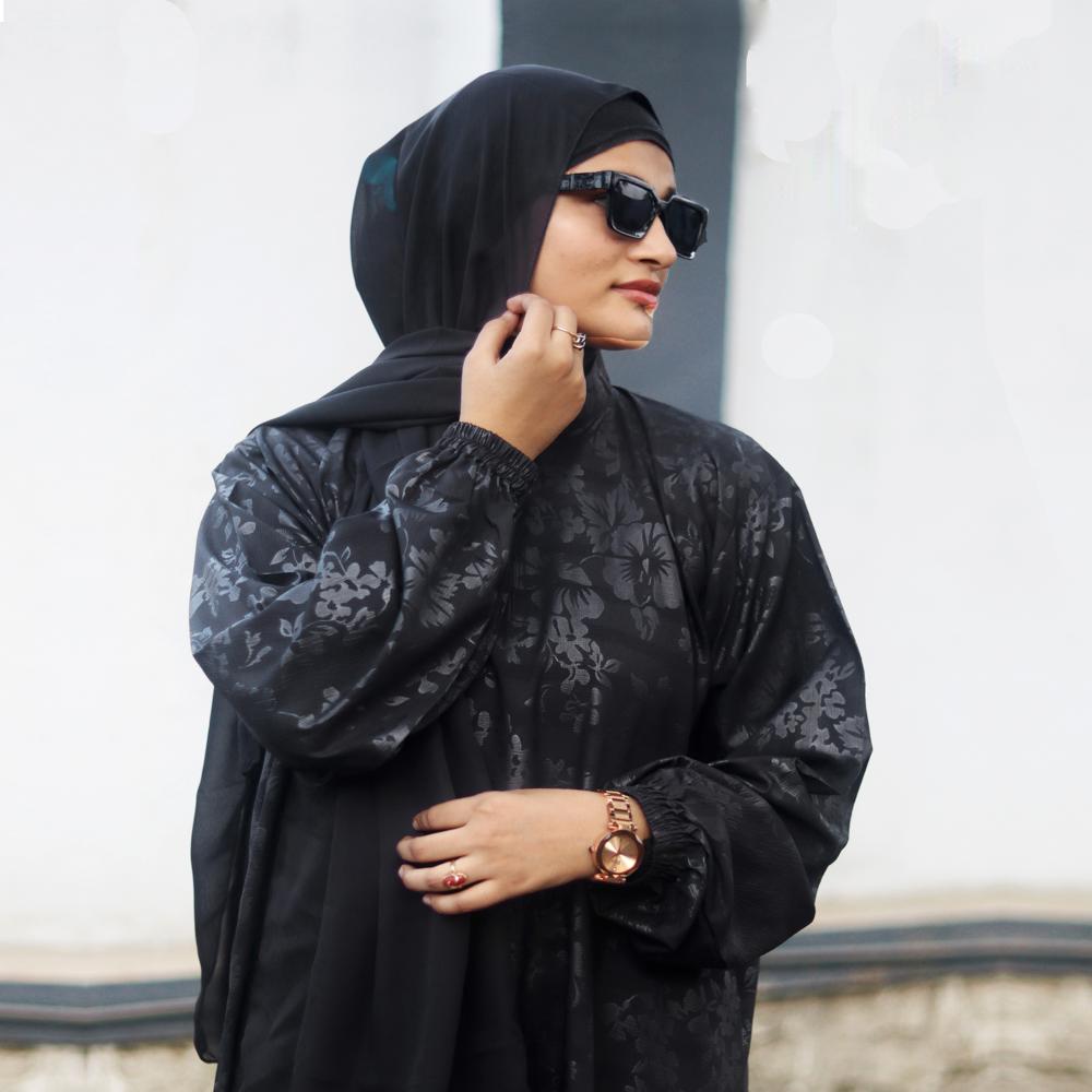 Printed Abaya For Women Elegant Modest Wear Burqa Islamic Stylish Dubai Abaya