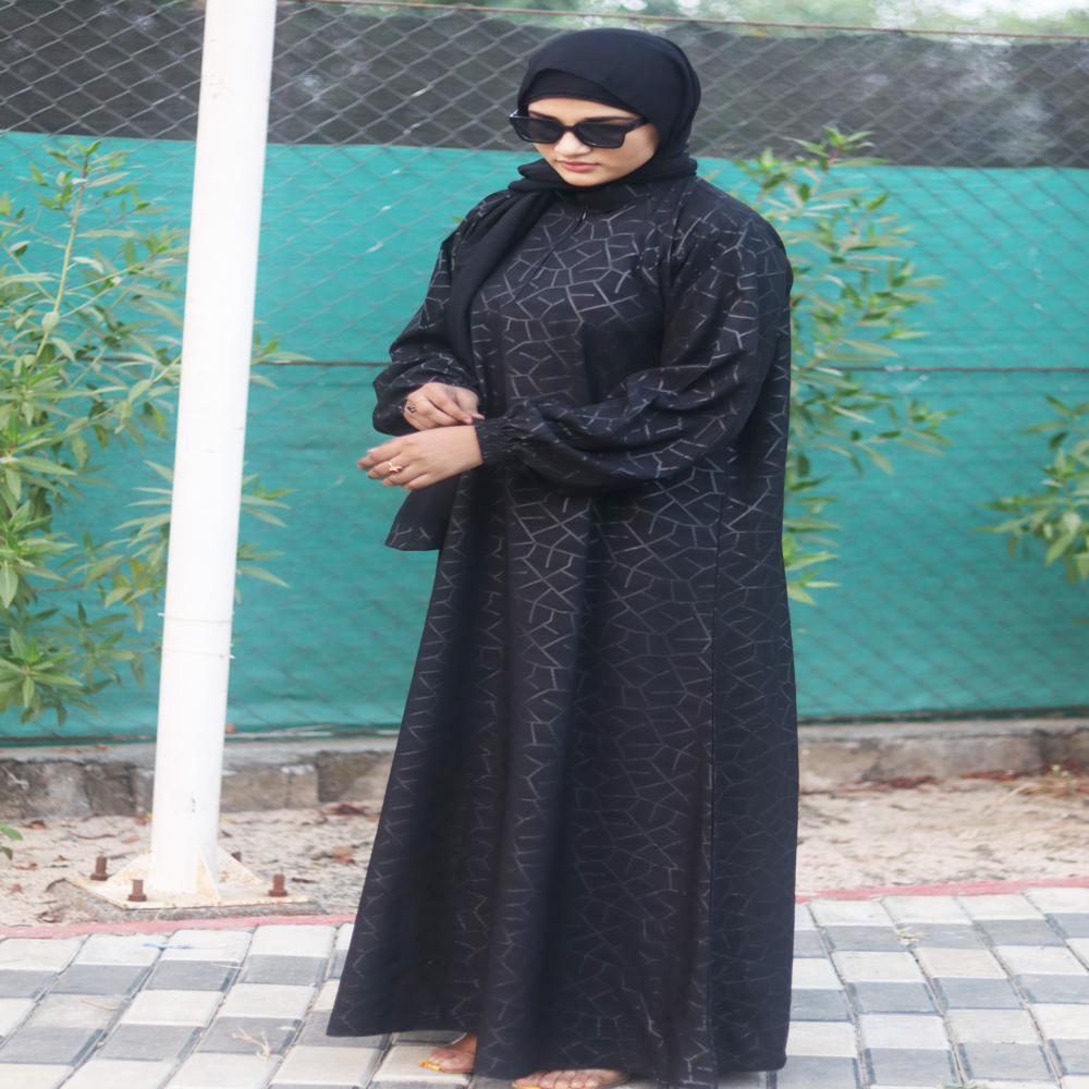 Printed Abaya For Women Elegant Modest Wear Burqa Islamic Stylish Dubai Abaya