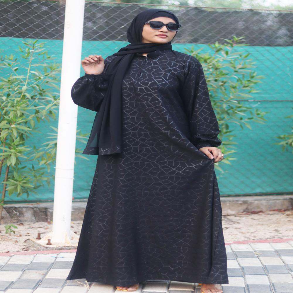 Printed Abaya For Women Elegant Modest Wear Burqa Islamic Stylish Dubai Abaya