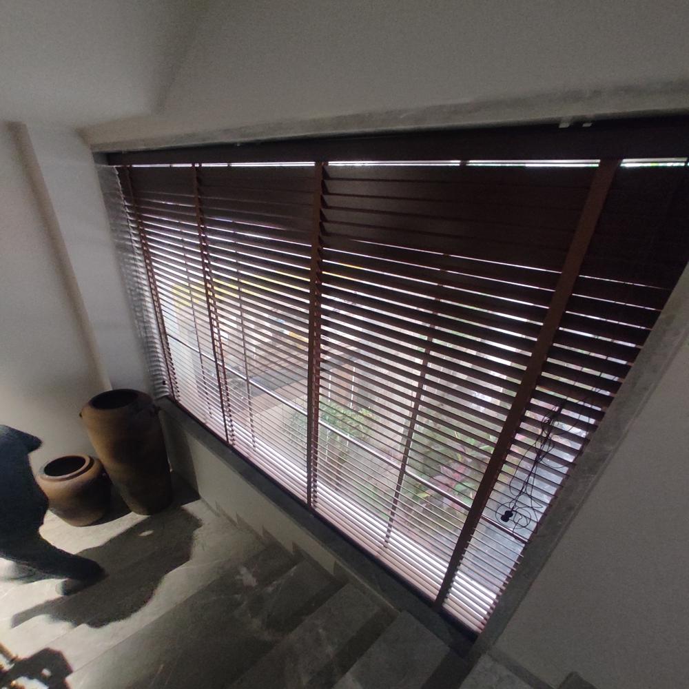Wooden Zebra Blinds