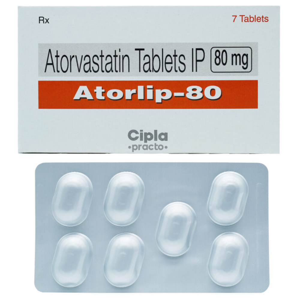 Atorlip Atorvastatin 80 Mg Tablets