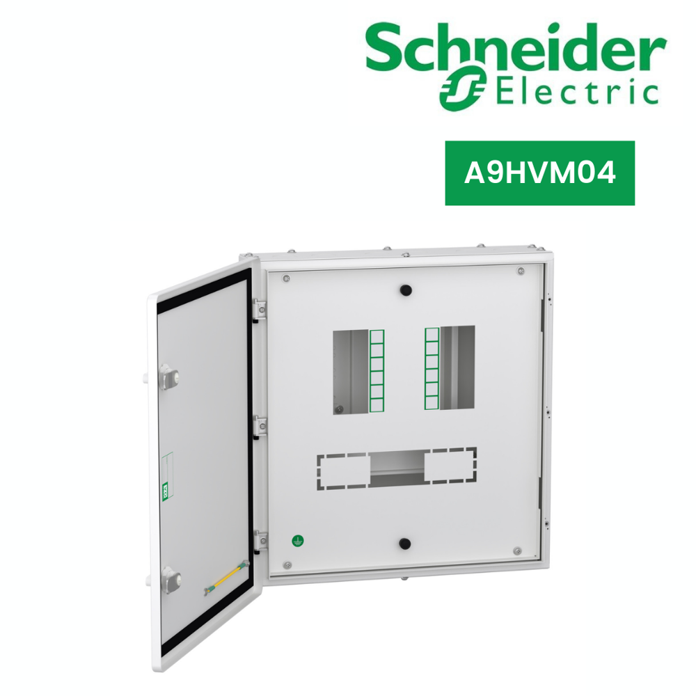 A9Hvm04-Vtpn Distribution Board, Acti9, 4 Ways, Modular I-C 63A, Double Door Metal, Ip43 - Material: The Enclosure Material Is Made Of Steel