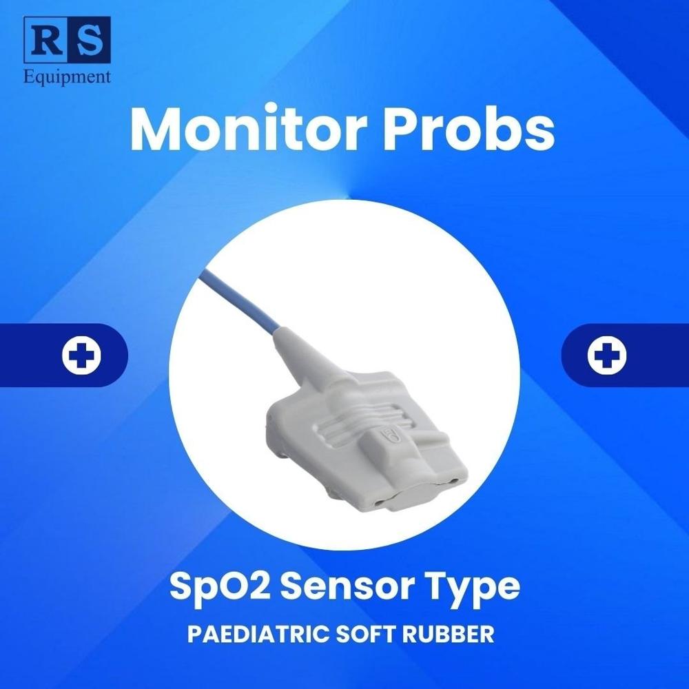 Comen 12 Pin Paediatric Soft Rubber Type Spo2 Sensor - Color: White