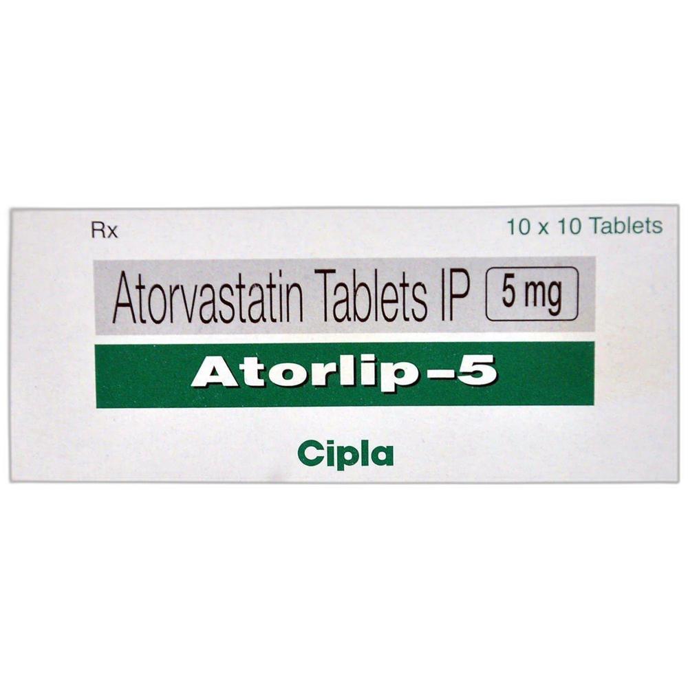 Atorlip 5 Atorvastatin (5Mg) Tablet - Shelf Life: 12 Months