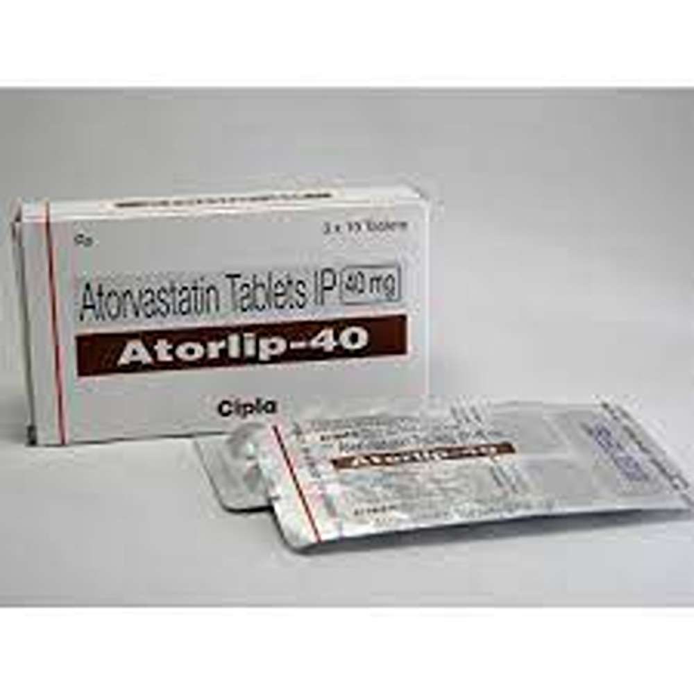 Atorlip 40 Atorvastatin (40mg) Tablet - Shelf Life: 12 Months