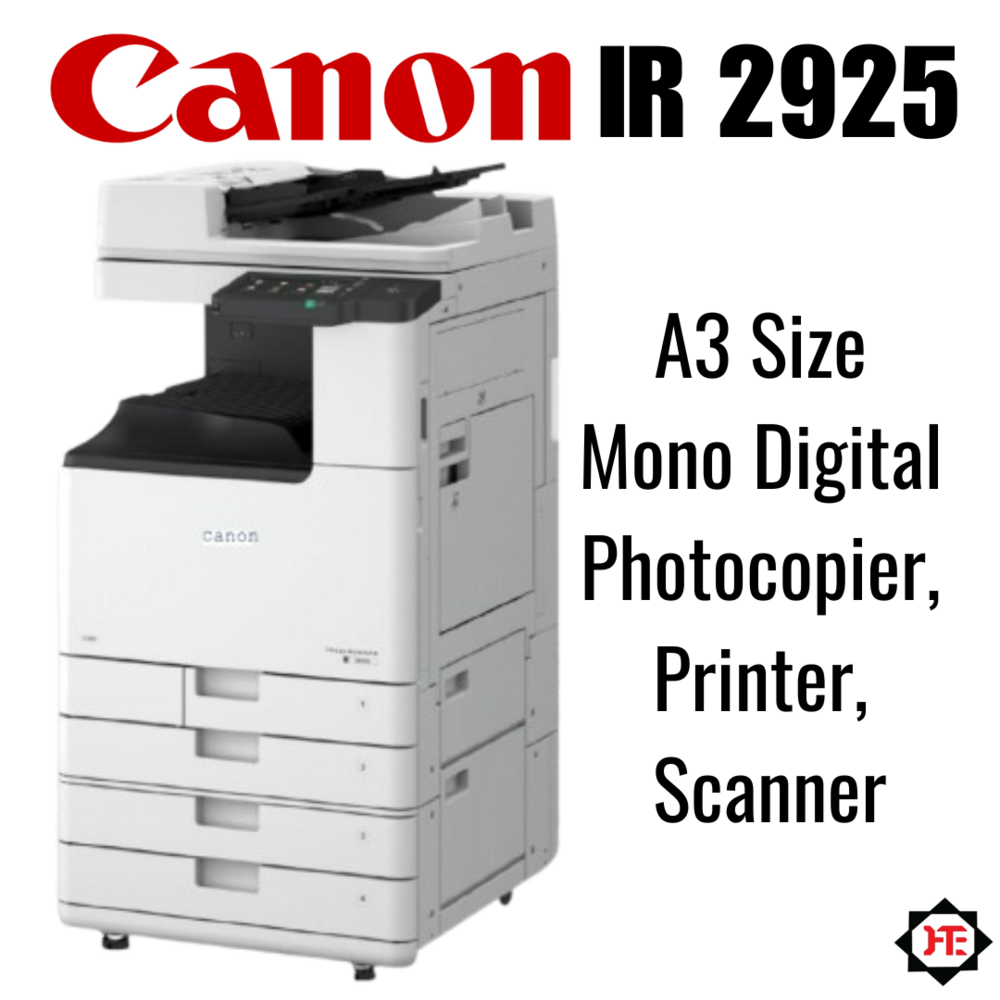 Canon Ir2925 A3 Size Mono Digital Photocopier, Printer, Scanner