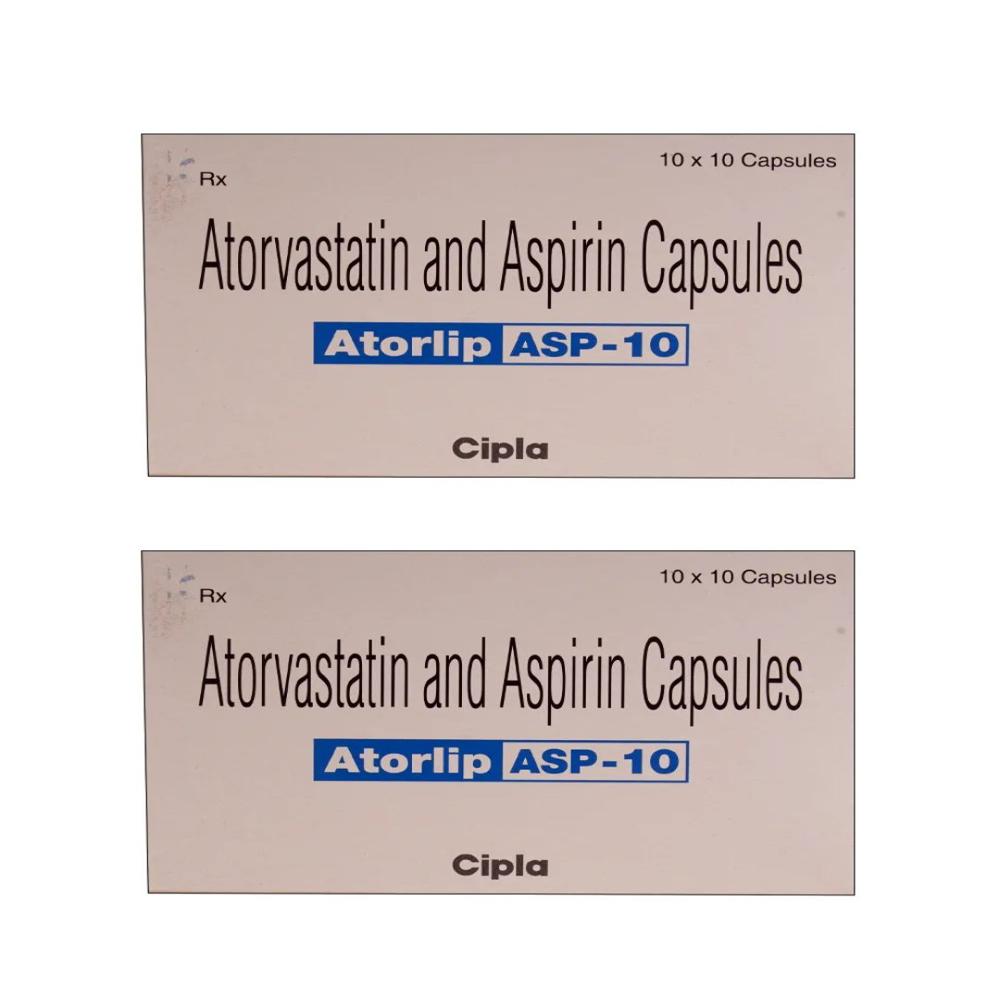 Atorlip ASP 10 Atorvastatin + Aspirin Capsule