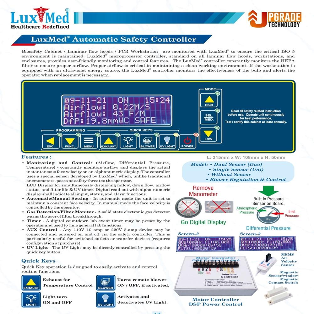 Biological Safety Microcontroller - Dimension (L*W*H): 31.5*10.8*5 Centimeter (Cm)
