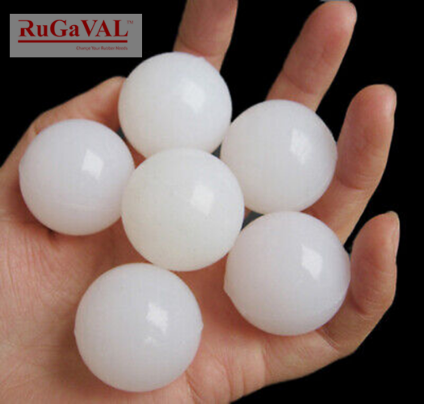 25Mm High Bounce Silicone Rubber Ball - Color: Pure White