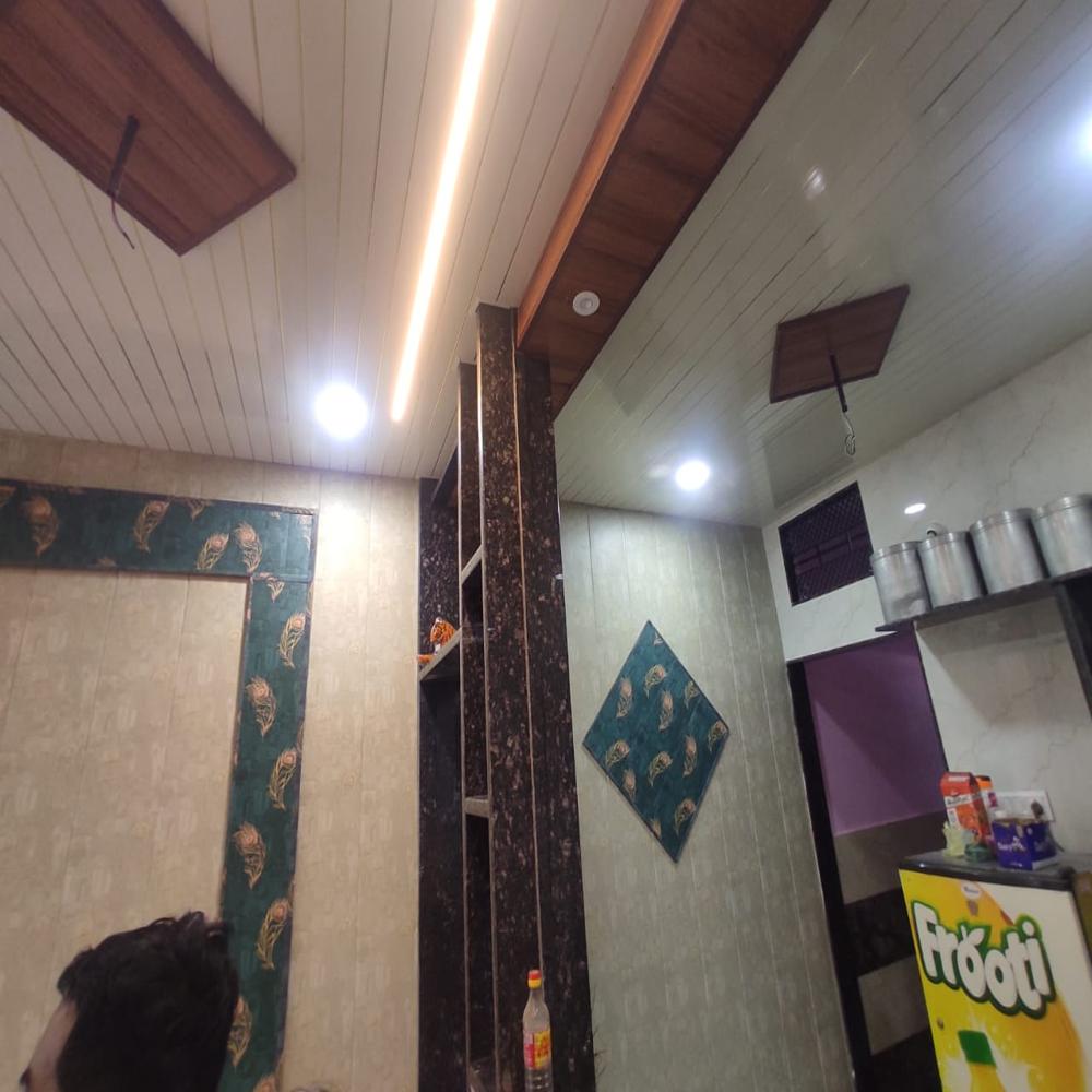 8mm Pvc Wall Panel - 10x120 Inch | Brown, Polished Surface, Durable For High-traffic Commercial Use