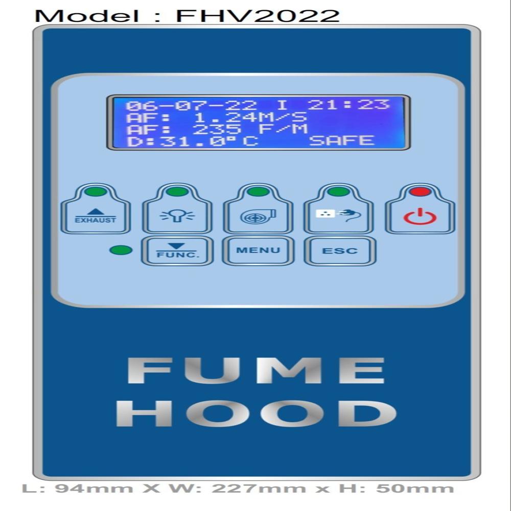 Luxmed Fume Hood Controller Vertical - Dimension (l*w*h): 94 X 227 X 50 Millimeter (mm)