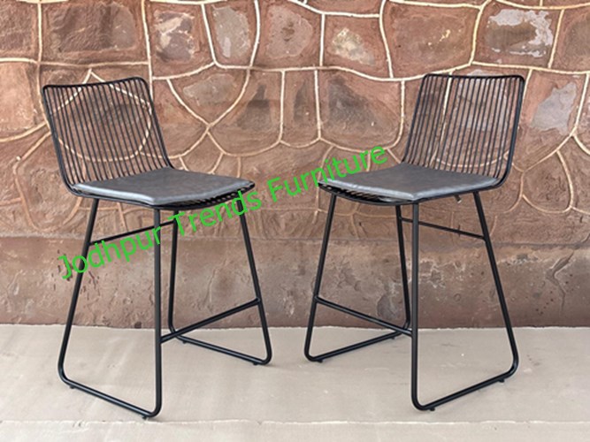 Restaurant Metal Wire High Chair