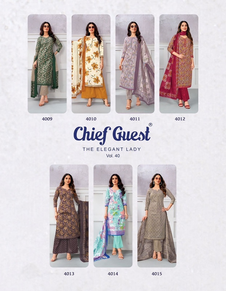 Deeptex Chief Guest Vol-40  Dress Material
