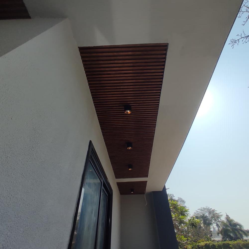 Wpc Louvers Panels For Interior Use - Color: Brown