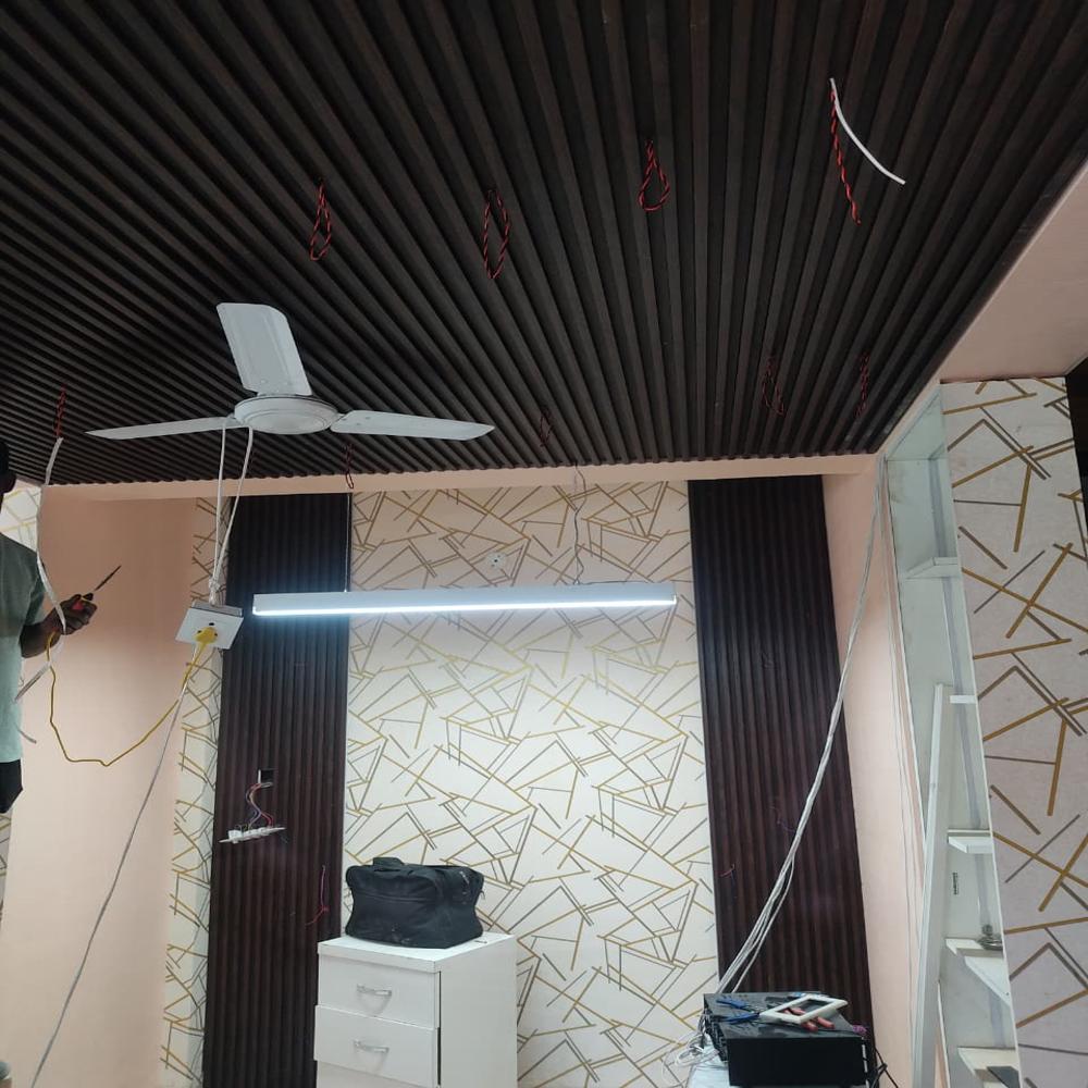 Wpc Louvers Panels For Interior Use - Color: Brown