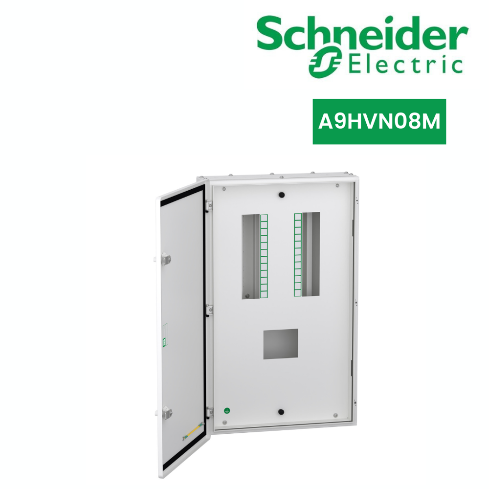 A9Hvn08M-Vtpn Distribution Board, Acti9, 8 Ways, 160A Mccb, Double Door Metal, Ip43 - Material: The Enclosure Material Is Made Of Steel