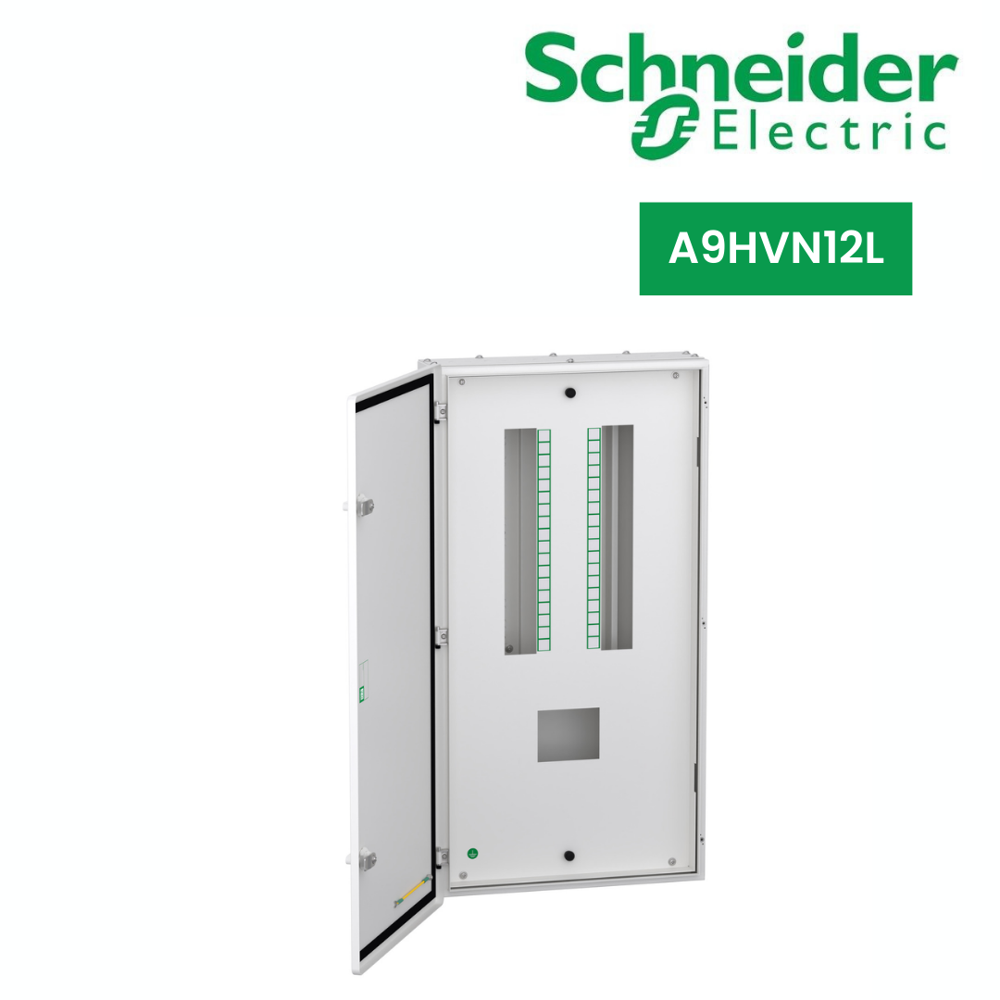 A9Hvn12L-Vtpn Distribution Board, Acti9, 12 Ways, 100A Mccb, Double Door Metal, Ip43 - Material: Substances