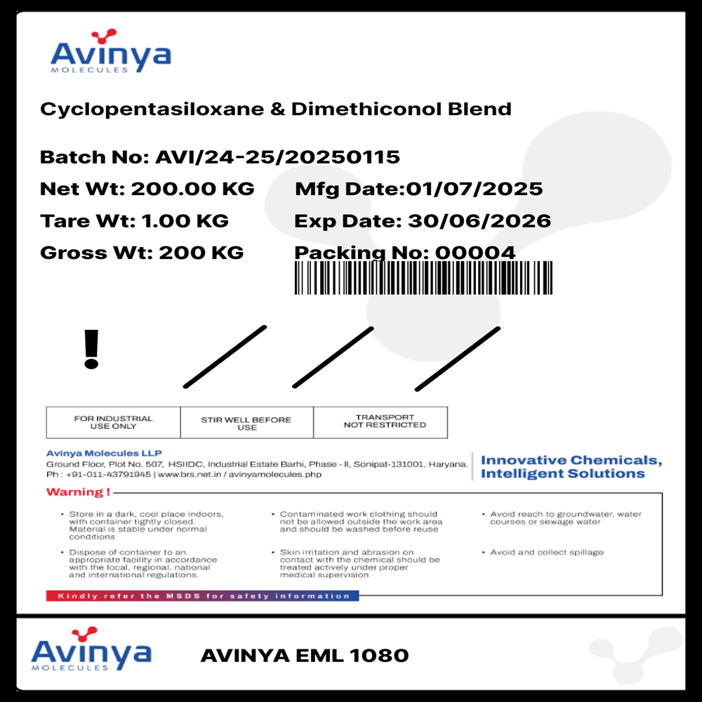 Cyclopentasiloxane & Dimethiconol Silicone Blend