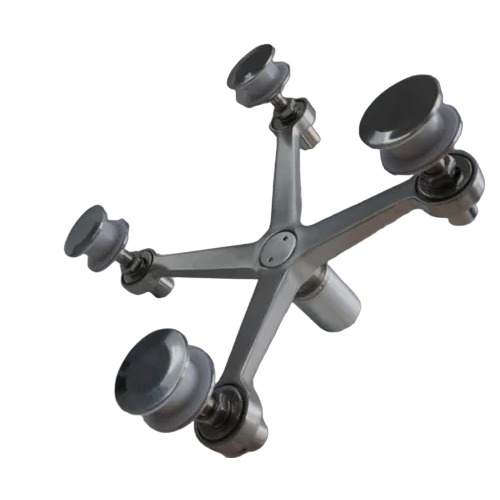 Ss Glass Spider Fitting - Color: Silver