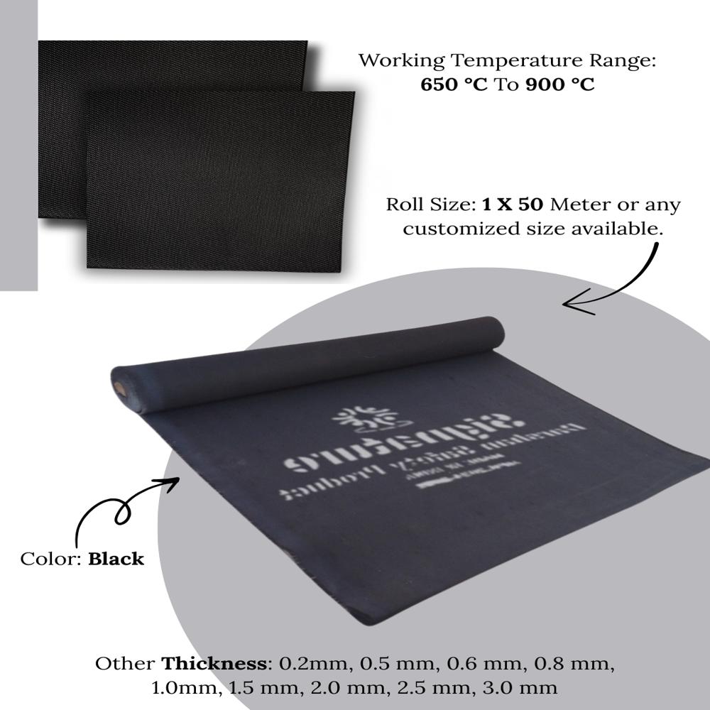 Graphite  Fire Blanket - Application: Industrial Furnaces & Kilns