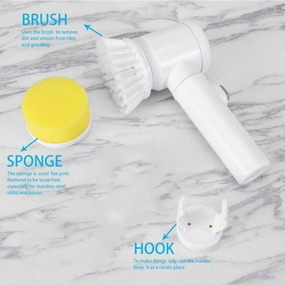 Electric Cleaning Brush - Color: White