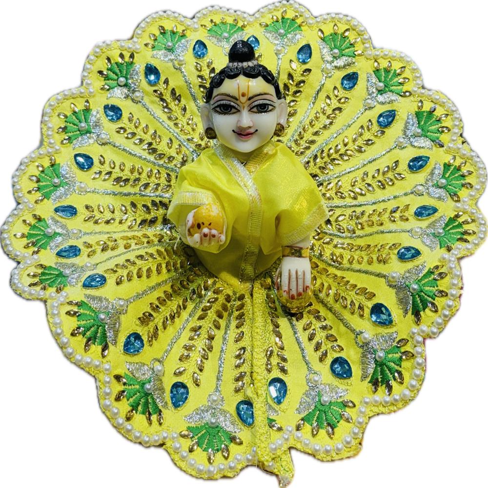 Heavy Dress For Laddu Gopal / Radha Rani (Without Bukram / Fully Washable)