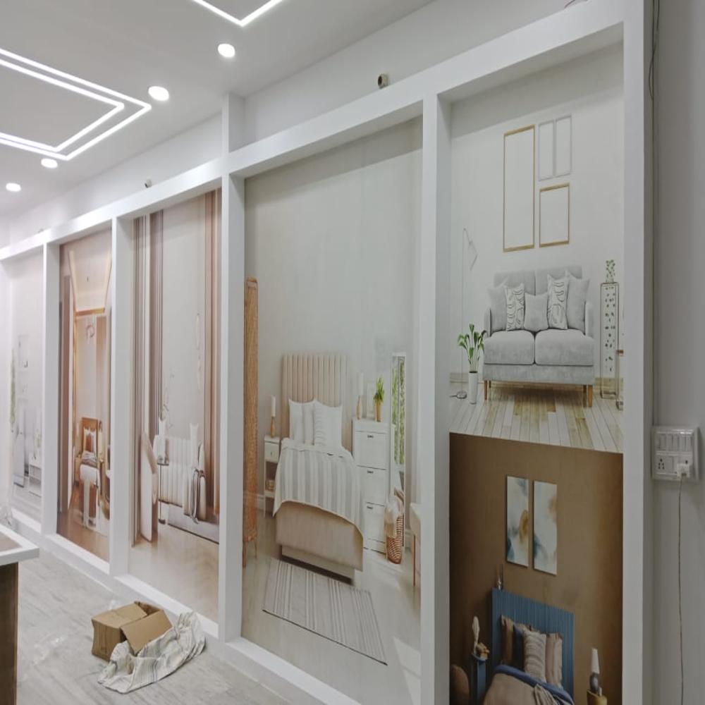 Floral Pattern Customized Wallpaper - Non-woven Material, Custom Size Options , Waterproof Design For Elegant Home And Office Decor