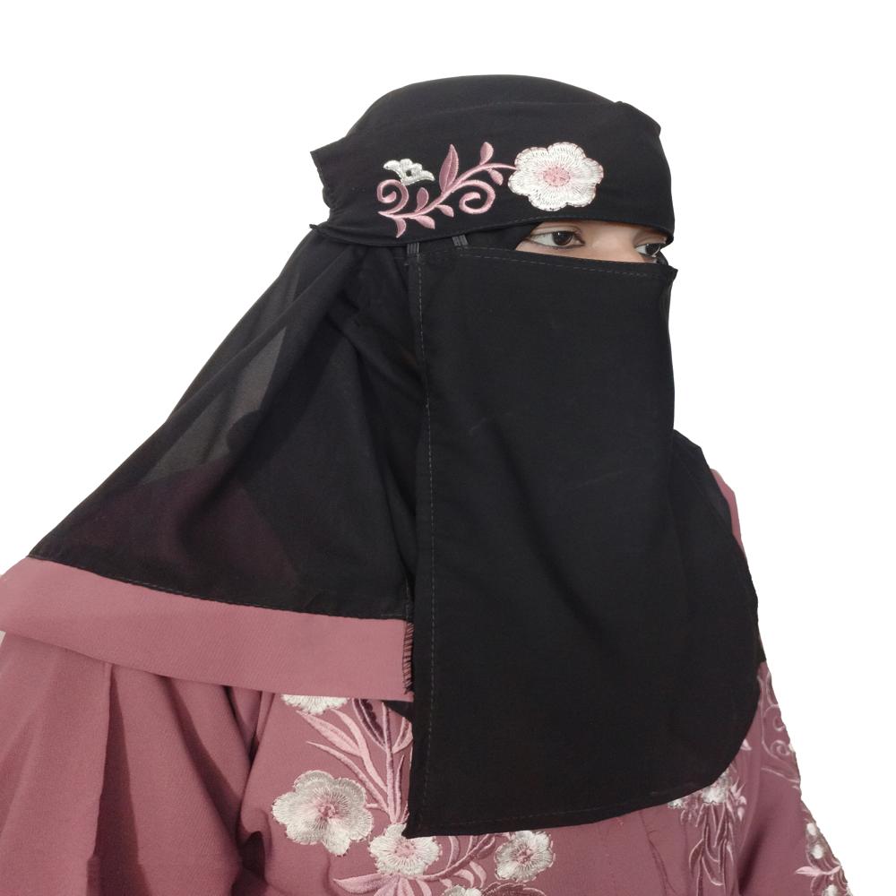 Purple Abaya Embroidery Work Burqa For Women Modest Wear Stylish Dubai Abaya