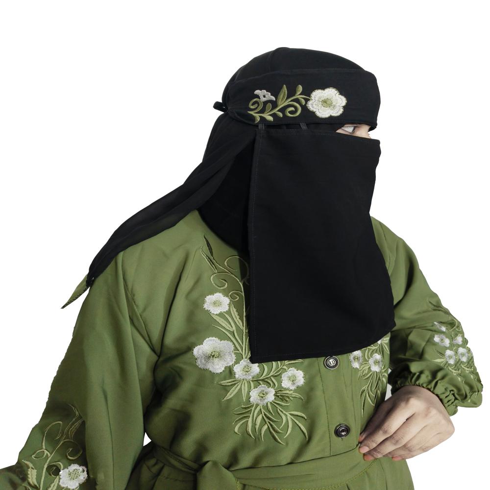 Pista Abaya Embroidery Work Burqa For Women Modest Wear Stylish Dubai Abaya