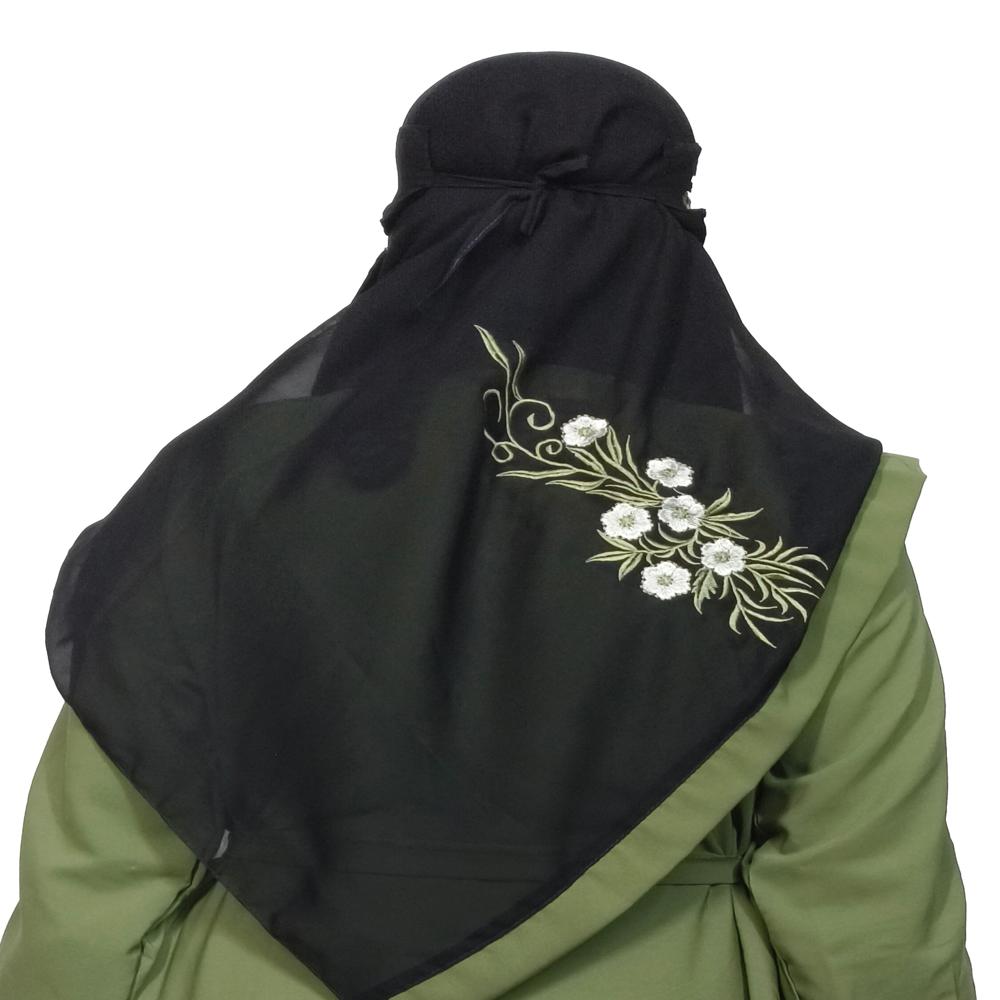 Pista Abaya Embroidery Work Burqa For Women Modest Wear Stylish Dubai Abaya