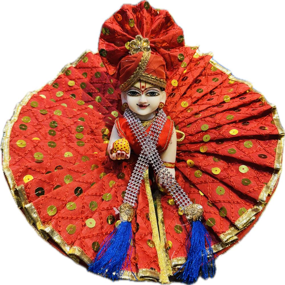 Heavy Poshak With Special Pagri and Patka Mala With box Packing