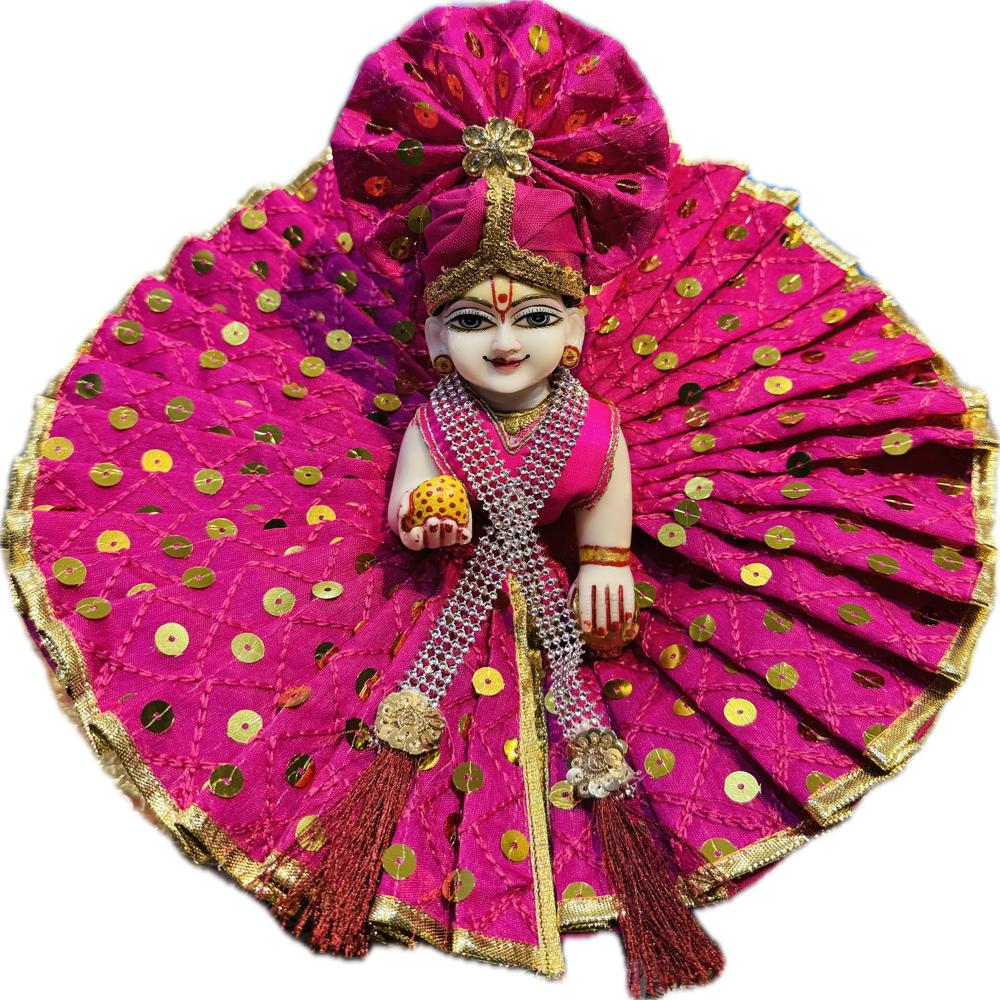 Heavy Poshak With Special Pagri and Patka Mala With box Packing