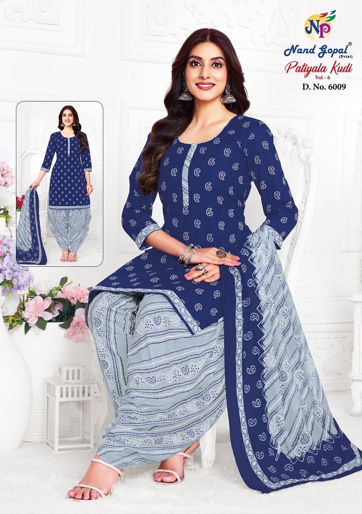 Ng Patiyala Kudi Vol-6  Dress Material