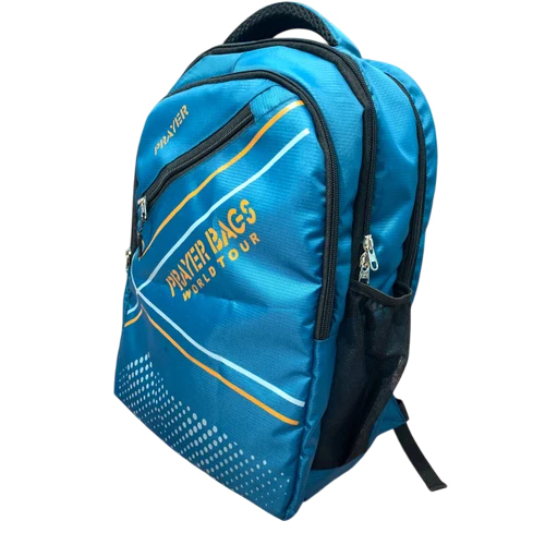 15L Polyester School Bag - Color: Blue