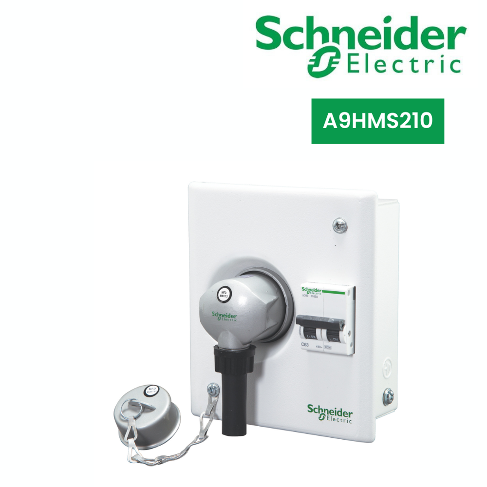 A9Hms210-Acti 9 - Metal P&S Unit - Single Door - 10A 1P+N+E 2Mod - Application: Power Socket Distribution