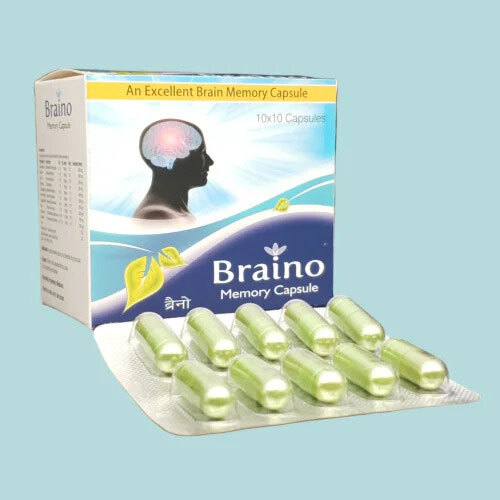 Braino Herbal Memory Booster Capsules - Age Group: For Adults