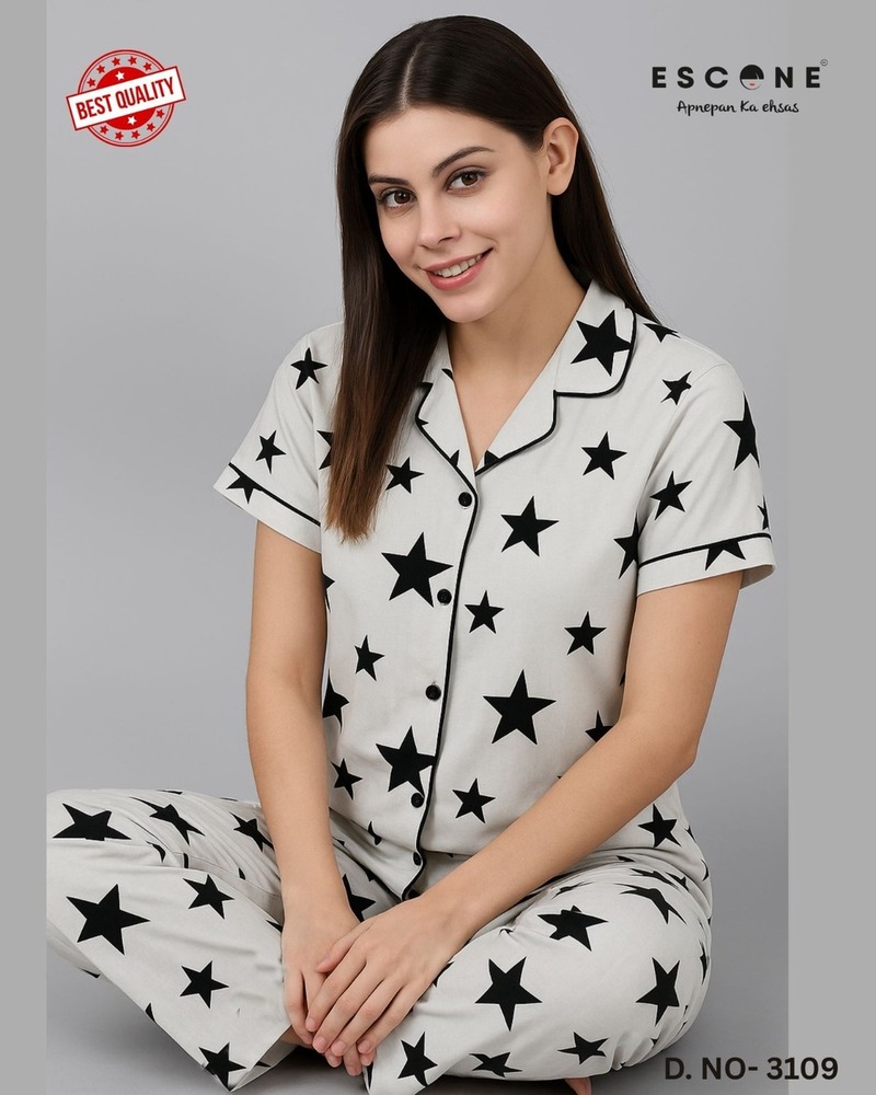 Women's Printed Night Suit