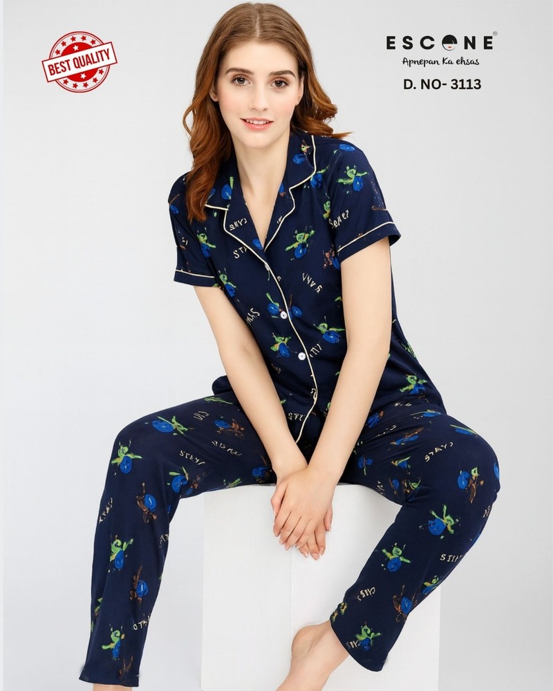 Women's Printed Night Suit