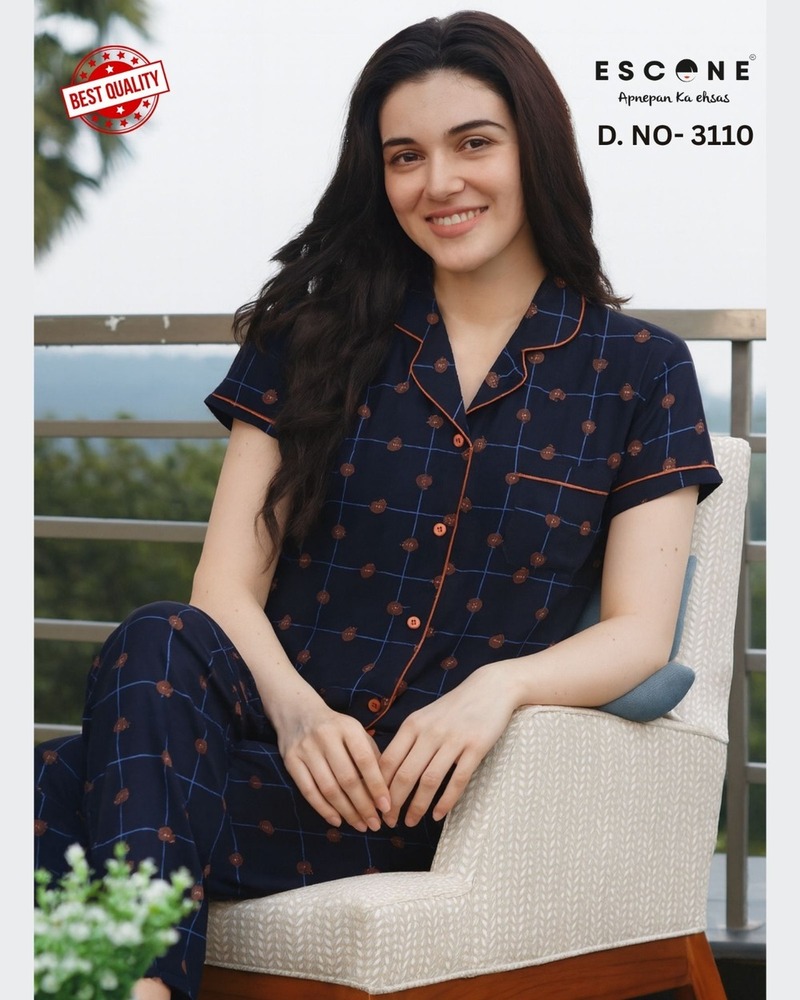 Women's Printed Night Suit