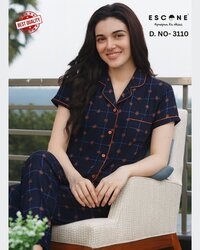 Women's Printed Night Suit