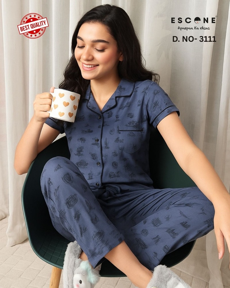 Women's Printed Night Suit