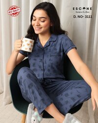 Women's Printed Night Suit