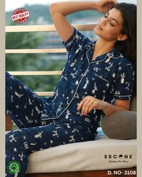 Women's Printed Night Suit